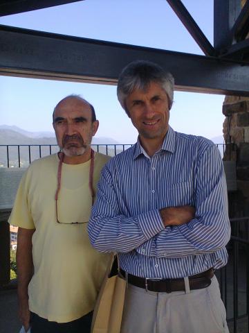 With Demetris Koutsoyiannis in Bergamo (Italy), Sept 2012