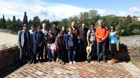 With the students at Chiusa di Casalecchio, 2017