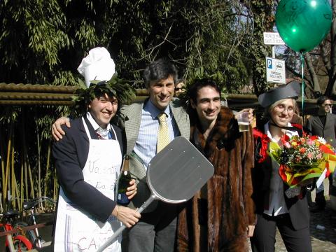 Degree celebration in Bologna, 2010